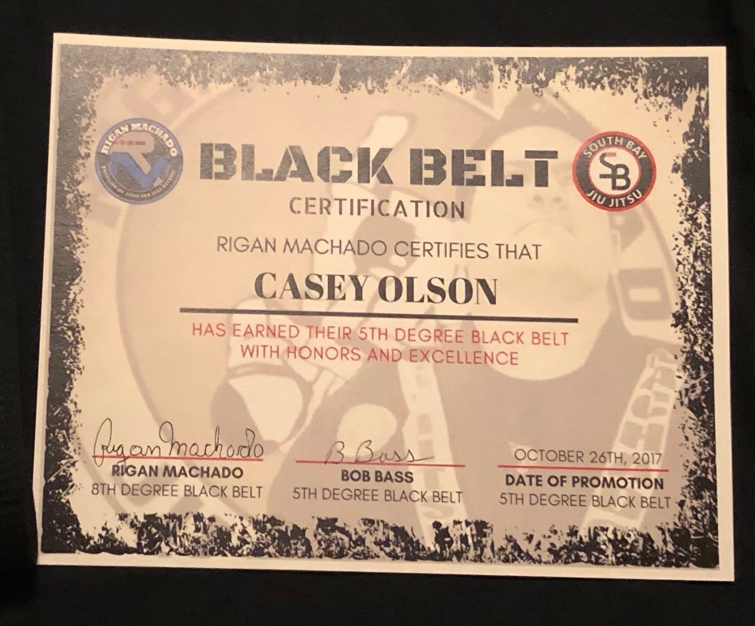 Black shop belt certification